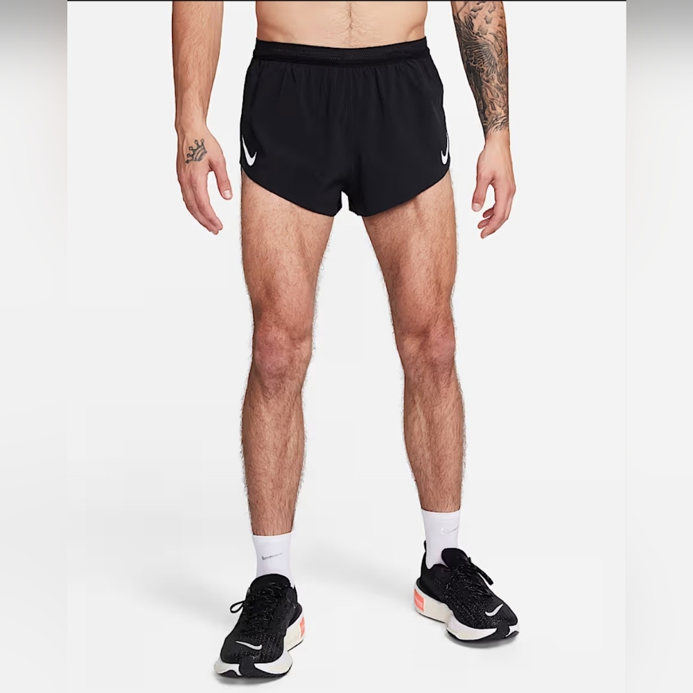 NWT! Nike AeroSwift Men's Dri-FIT ADV 2" Brief-Lined Running Shorts Sz. L Black
